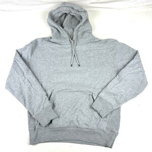 J. Crew Knit Goods 100% Cotton Gray Hoodie Hoody Sweatshirt Men Small